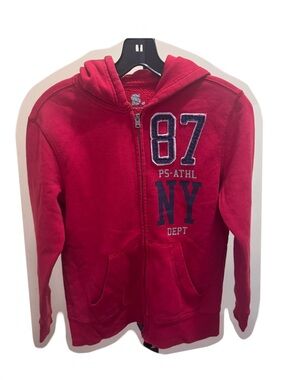 Aeropostale PS NY Red Zip-up Hoodie